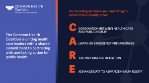 Common Health Coalition CARE graphic