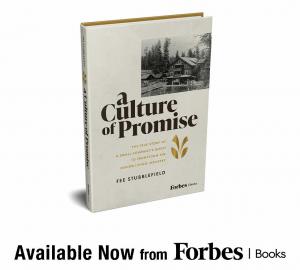 Book cover for Fee Stubblefield's "A Culture of Promise," a Forbes Books release