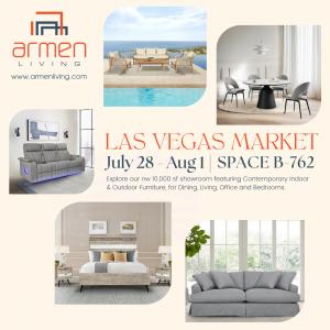 Explore 100's of new indoor and outdoor collections during Las Vegas Summer Market July 28-Aug 1.