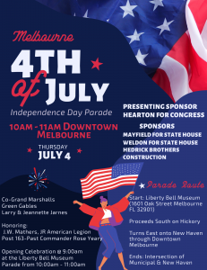 Melbourne FL Fourth of July Parade information