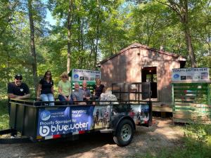 Bluewater Trailers with The Friends of Pinery Park with their brand new utility trailer.