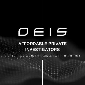OEIS private investigator in Los Angeles performing digital forensics analysis.