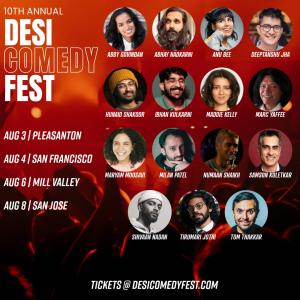 10th Annual Desi Comedy Fest Poster