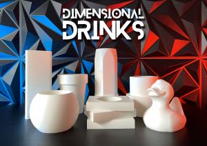 Dimensional Drinks - Tumbler Sleeves for Artists