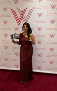 Ellie Shefi on the Red Carpet at the Women Changing the World Awards with her Best-Selling Books and Woman Changing the World - Literature Award