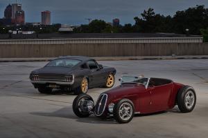 A classic Mustang and custom built '29 Ford roadster