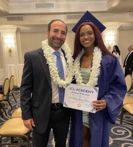 Ariana Anazagasty-Pursoo graduates from ICL Academy, a virtual private,5th-12th grade school for high achieving individuals
