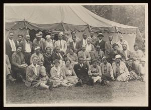 A group portrait of men and women attending the NAACP-sponsored Amenia Conference in Amenia, New York, August 1933. (Library of Congress)