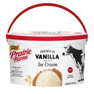 Prairie Farms 4-Quart Premium Vanilla Ice Cream Pail