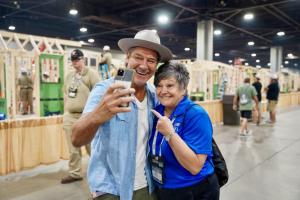 Behind the scenes during filming of SKILLS JAM: CHAMPIONS LEAGUE, Ty Pennington fans amped up about future of skilled career opportunities for next-gen. Photo Credit: @SkillsUSA