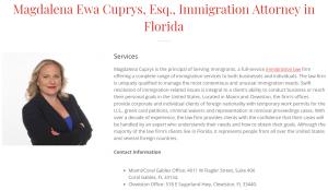 Attorney profile of Magdalena Cuprys at www.solomonlawguild.com