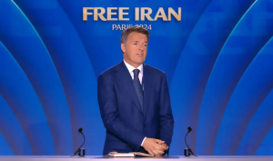 Matteo Renzi, "A free Iran is a moral duty for the Middle East because of what happened on Oct. 7 and generally in the last 12 months. The regime does not stop at the border of Iran. They continue to spread in the Middle East and threaten the rest of the region."