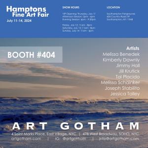 Join Art Gotham in Booth #404 at The Hamptons Fine Art Fair to view paintings by 8 abstract artists.