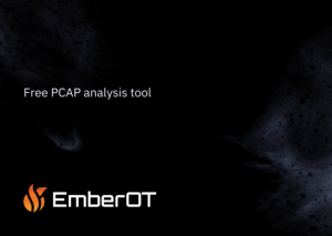 EmberOT OT PCAP Analyzer product screenshots; Download for free at emberot.com/ot-pcap-analyzer