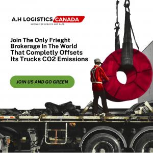 A.H Logistics Canada becomes the world's first transportation service in the world to bring 100% carbon neutral truck transportation.
