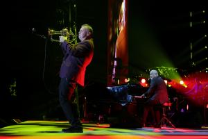Carl Fischer performs with Billy Joel