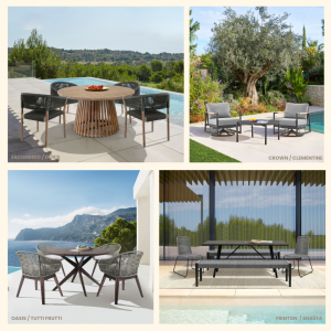 Armen Living’s outdoor category is primed to make an even bigger impact heading into the summer market season, with new dining styles that elevate outdoor entertaining.