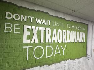 A Conference Room Statement Wall at Heritage Signs & Displays Corporate Office in Charlotte, North Carolina