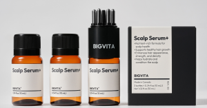 3 bottles of Scalp Serum + and 1 reusable patent-pending applicator come in each Scalp Serum + box.