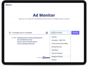 Ad Monitor, a powerful ad discover engine powered by the Boltive AI Engine