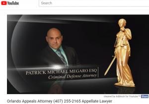 Video Appeals Attorney Patrick Megaro YouTube Video