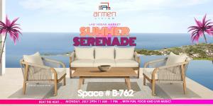 Armen Living is inviting guests to beat the heat during their “This is Living - Summer Serenade'' event on during Las Vegas Market.