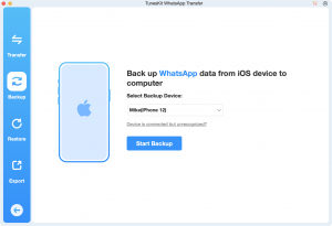 WhatsApp Transfer Backup Feature