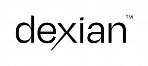 An image of Dexian's logo in all black.