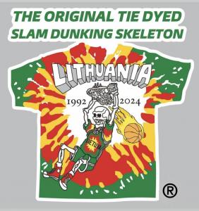lithuanian basketball tie dye tshirts 2024 paris summer olympics edition paris 2024 were never a grateful dead shirt