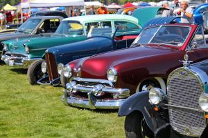 rows of classic cars