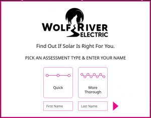 Wolf River Solar Calculator