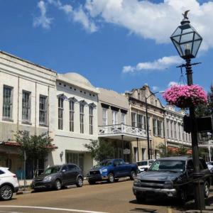 A view of Main Street in Natchez, Mississippi