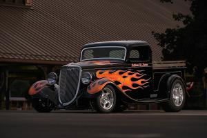 1934 Ford Pickup, black with flames