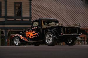1934 Ford Pickup, black with flames