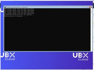 Screenshot of the command prompt