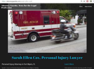 News about Sarah E Cox at AttorneyGazette