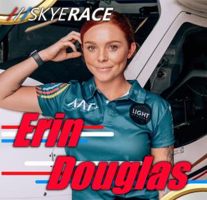 A picture of electric race pilot, Erin Douglas