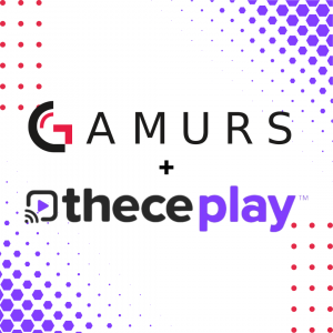 Logos to show GAMURS Group partnering with ThecePlay