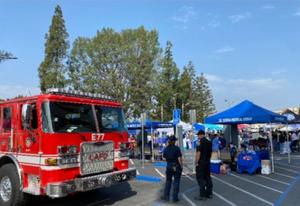 Fire Truck from Station 77 at 2nd Joyful Living Resource Fair & Back to School Event