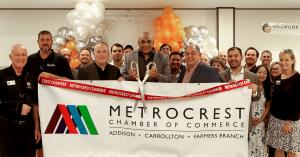 Leonard Harris, Oscar Flores and Jason Langford Celebrate the Grand Opening of TREND Transformations of Dallas with a Ribbon Cutting Ceremony in Conjunction with the Metrocrest Chamber of Commerce