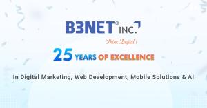 B3net Inc. A Leading Digital Marketing Company Celebrates 25 Years In Business.