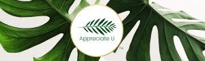 Appreciate U Logo. Appreciate U is delivering fun and relatable self-improvement to everyone. Because everyone deserves self love.