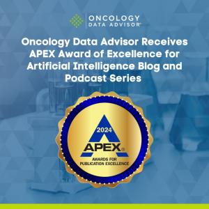 Oncology Data Advisor® is honored to receive an Award of Excellence in the Artificial Intelligence (AI)/Robotics Writing/Topics category of the 2024 APEX® Awards for Publication Excellence.