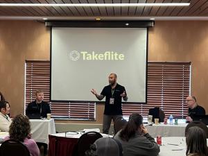 Jason Hopkins, CEO Takeflite, teaching a seminar