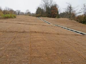 Salike erosion control solutions with Coir Netting
