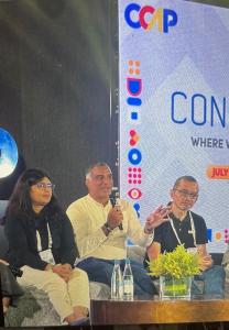 Sachin 'Bidappa' Machanda, Country Manager, Philipinies, ProHance speaks at CCAP Contact Islands 2024 in Cebu, Philippines
