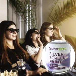 Smarter Surfaces Silver Screen Paint for 3D projection