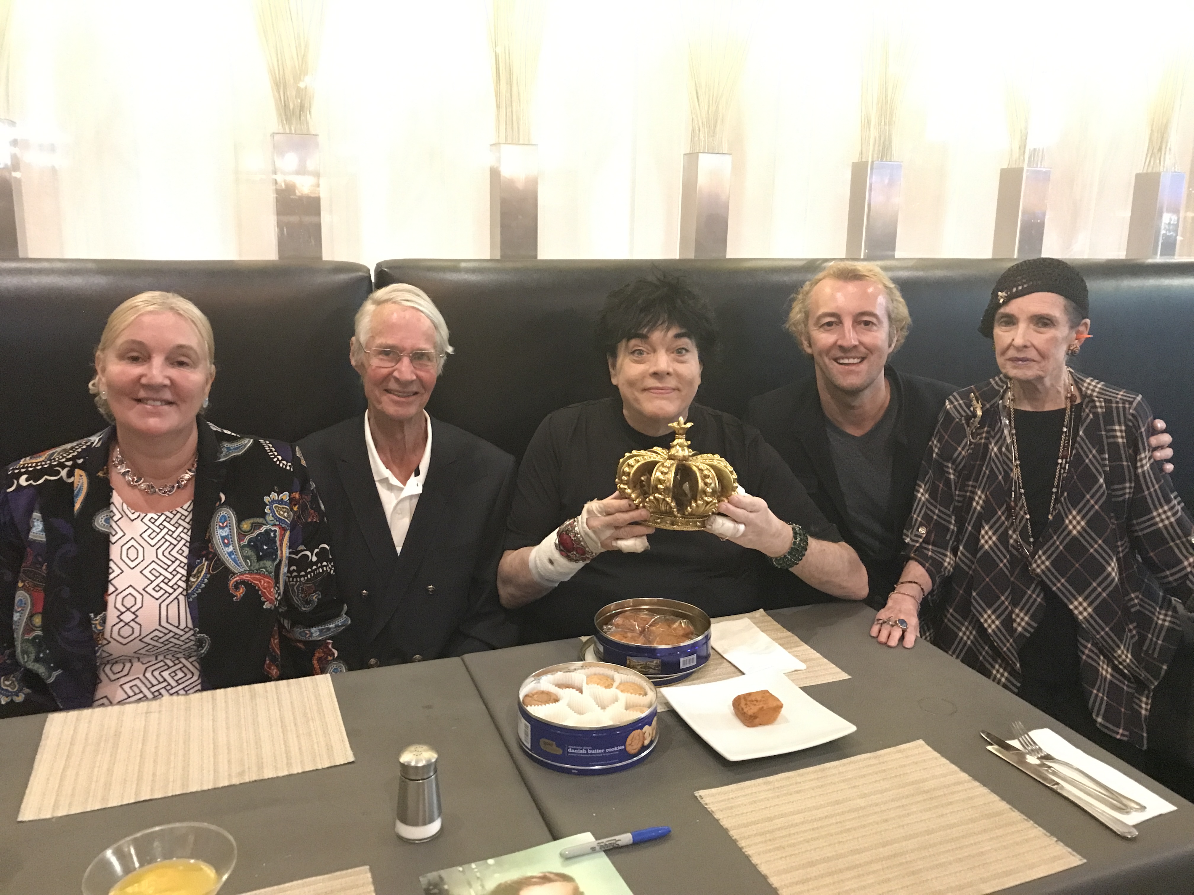 President Randal Malone, Margaret O'Brien, Prince Waldemar, Princess Antonia and their son Prince Mario-Max of Schaumburg-Lippe