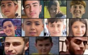 Children brutally murdered by a Hezbollah-fired rocket which hit their playground.