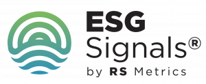 This image features a photo of the RS Metrics' ESGSignals® product. It will be providing new ENCORE 2024 insights for its financial customers.
